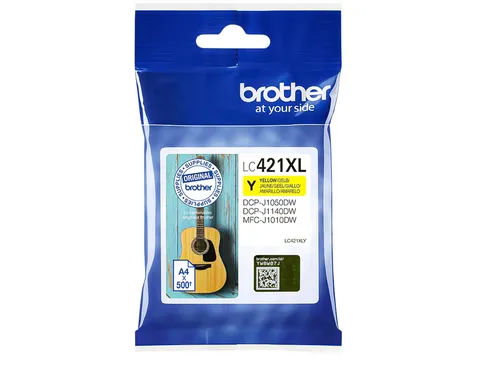 Inktcartridge Brother LC-421XLY geel