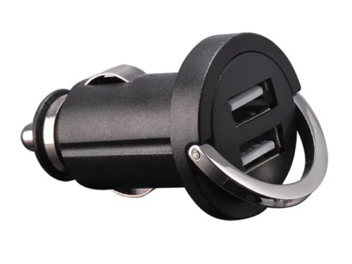 USB-Lader Voor DE Auto Met 2 x USB-Aansluiting - 5V - 2.1A, 10.5W MAX.