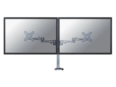 Monitorarm FPMA-D935DG 2 Schermen tot 27 inch Doorvoer Zilver
