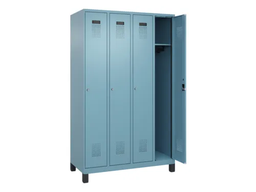 locker,HxBxD 1950x1200x500mm,4vak,vak B 300mm,cil.-slot,voeten
