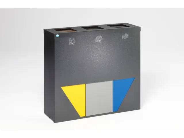 afvalverzamelstation,3x89l,HxBxD 933x1027x330mm,3opening(en)