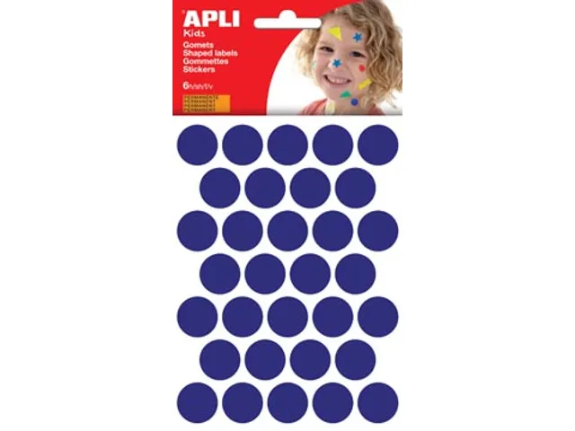 Stickers Cirkel Diameter 20 Mm 180 Stuks Blauw