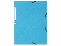 Elastomap A4 glanskarton 3 kleppen Assorti felle kleuren