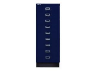 kantoor-ladekast HxBxD 940x349x432mm 9 laden romp oxfordblauw staal - 1