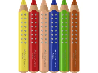 Kleurpotlood Faber-Castell Grippy XXL Jumbo etui 6 stuks - 3