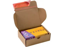 Verzenddoos Modulbox Binnenformaat 140x101x43mm Bruin