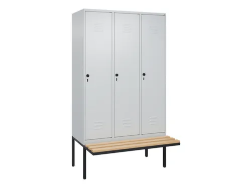 locker voor scheiding van kleding,HxBxD 2120x1200x815mm,3vak
