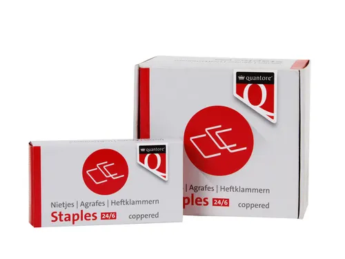 Nieten Quantore 24/6 verkoperd 1000stuks