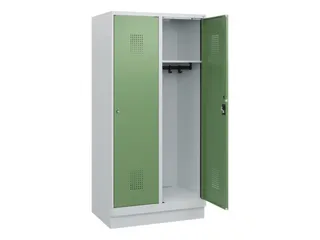 schoollocker,HxBxD 1630x800x500mm,2vak,vak B 400mm,cil.-slot,sokkel - 1