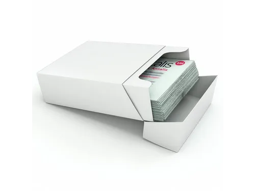 Kraft visitekaartdoosjes Wit 60x95x36mm