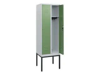 locker,HxBxD 1950x600x500mm,2vak,vak B 300mm,cil.-slot,voetonderstel - 2