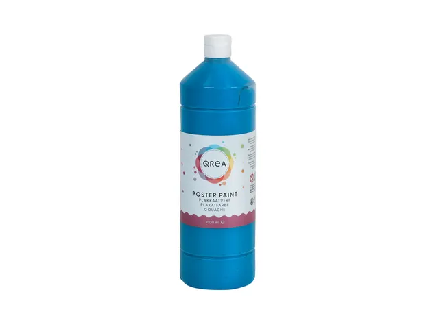 Plakkaatverf Qrea blauw 1000ml