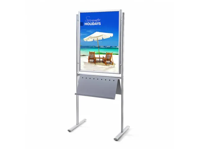 Tableau d'information Design 70x100cm Coins biseautés Double face