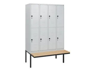 Dubbeldekse dekenkist,HxBxD 1950x1200x815mm,4x2vak.,vak B 300mm - 1