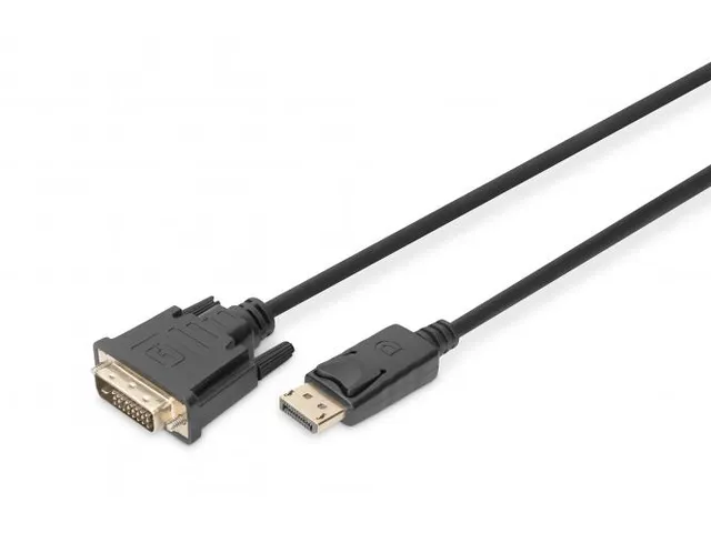 DisplayPort-adapterkabel type DP DVI (24+1) St/St 2m met slot Full HD