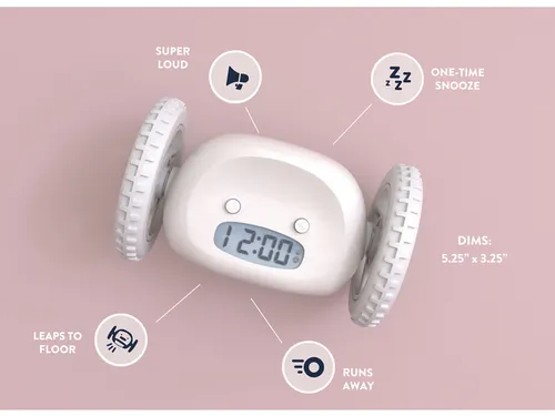 Wekker Clocky wit
