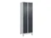 locker voor scheiding van kleding,HxBxD 1950x600x500mm,2vak