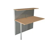 Balieprogramma Aanbouwelement Staal Hxbxd 1150X1160X700Mm Recht Beuken