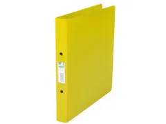 Ringmap A4 PP 2 Ringen 25mm Transparant Geel