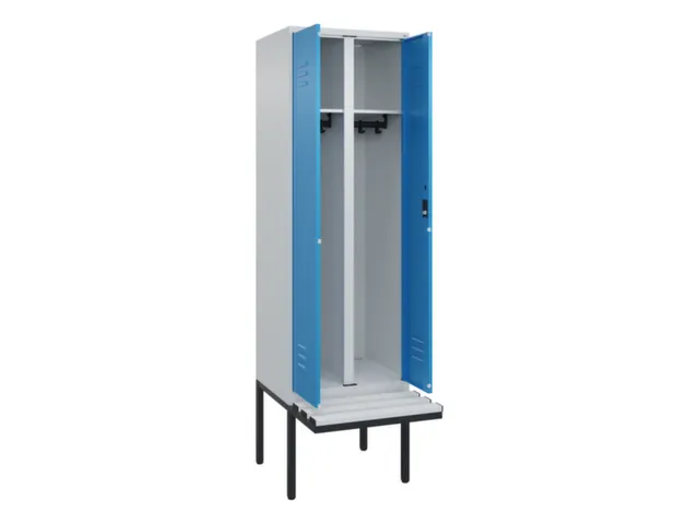 locker voor scheiding van kleding,HxBxD 2120x600x815mm,2vak