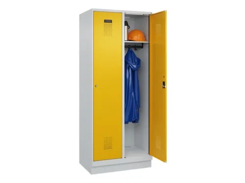 locker,HxBxD 1950x800x500mm,2vak,vak B 400mm,cil.-slot,sokkel
