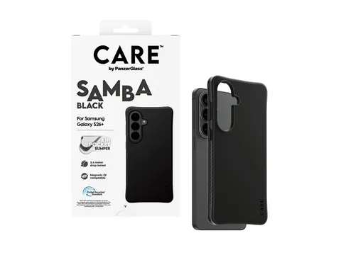 PanzerGlass CARE by Samba Case Black w. Qi Samsung Galaxy S26+,