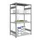Rvs Inhaakstelling Basis 1750x1060x635mm 4legborden Vaklast 200kg
