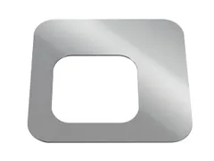 Oplegdeksel,V. Afvalbak 1X100L,Vierkant,1Opening,Staal,Zilverkleurig