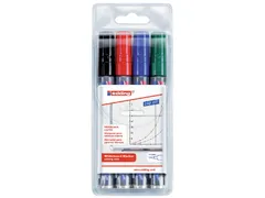 Viltstift Edding 250 Whiteboard Rond Assorti 1.5-3mm 4stuks