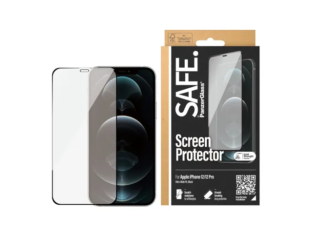 PanzerGlass SAFE. by Screen Protector iPhone 12 | 12 Pro | Edge-to-