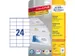 etiket Avery ILK 70x36mm 25 vel + 5 vel extra 24 etiketten per vel wit
