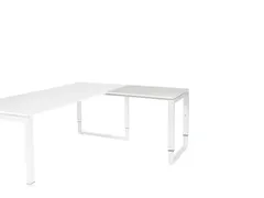 Domino Plus Aanbouw Hoogte Verstelbaar 800x600mm Wit 25mm Wit O-Poot