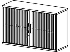 jaloeziedeurkast HxBxD 770x1200x430mm 1xhouten vloer romp onyxgrijs