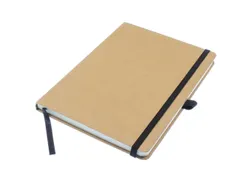 Notitieboek Kangaro A5 kraft lijn HC 96 vel 80 grams roomwit met elast