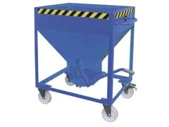 Stortgoedbak Hxlxb 780X1220Mmx1115Mm 375L Wielen Ral5012