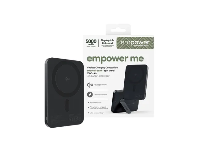 PanzerGlass empower by empower Bank w. Spin Stand | 5000mAh |