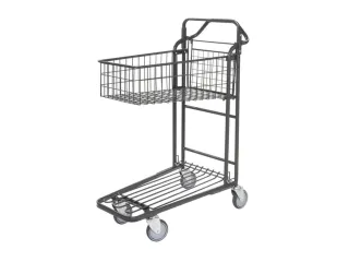 ruimtebesparende wagen,draagverm. 300kg,laadvl. LxB 825x410mm - 1