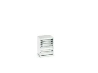 ladekast HxBxD 700x525x525mm 5laden romp RAL7035 front RAL7035 - 7