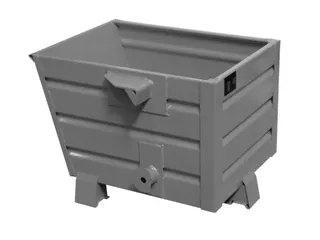 kiepbak,stapelbaar,HxLxB 600x800x600mm,0,3m³,draagverm. 500kg,RAL7005 - 2