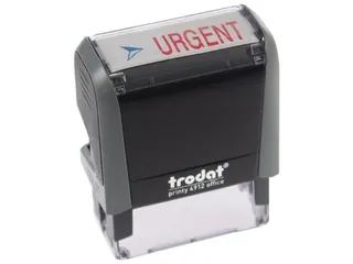 Trodat Tekststempel Printy Line Urgent rood blauw - 1