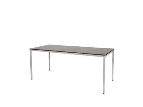 Domino Basic Tafel Vaste Hoogte 1800x800mm Logan Eiken 25mm Alu 4-Poot