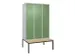 locker voor scheiding van kleding,HxBxD 2120x1200x815mm,3vak