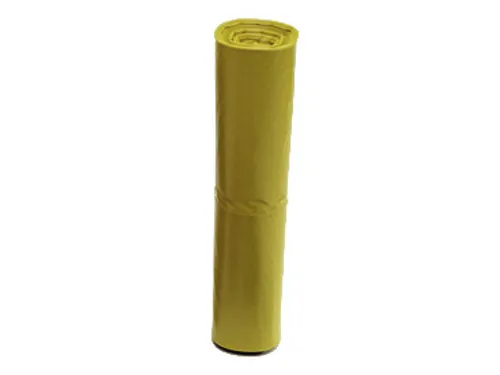 Kunststof Vuilniszakken 70 Liter Dikte 60 micron LXB 100x57.5cm Geel