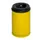 prullenmand zelfblussend 15 liter HxØ 370x250mm kop zwart geel