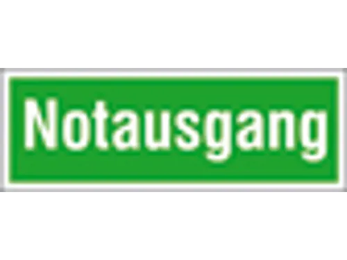 Vluchtroute-aanvullend bord,nooduitgang,sticker,PVC,groen/wit
