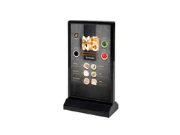 Verlichte Tafelstandaard T-Stand LED Dubbelzijdig DL 99x210mm Zwart