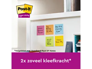 Memoblok 3M Post-it 654 Super Sticky 76X76mm PNK - 2