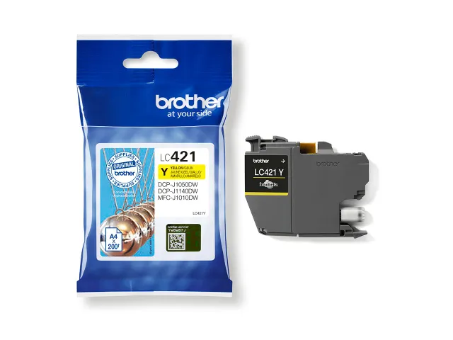 Inktcartridge Brother LC-421Y geel