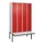 locker met bank,HxBxD 2120x1200x815mm,4vak,vak B 300mm,cil.-slot