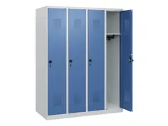 schoollocker,HxBxD 1530x1200x500mm,4vak,vak B 300mm,draaigrendel